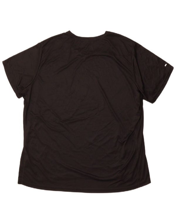 ADIDAS T-Shirt de course pour hommes, haut 2XL, noir, Polyester, sport