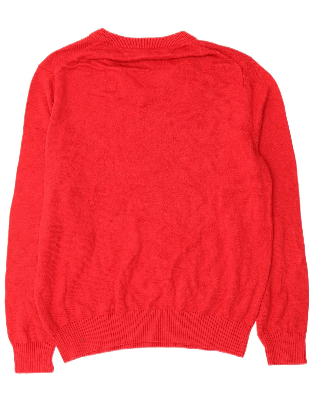 Nautica Pull Col V Homme Rouge Moyen Coton