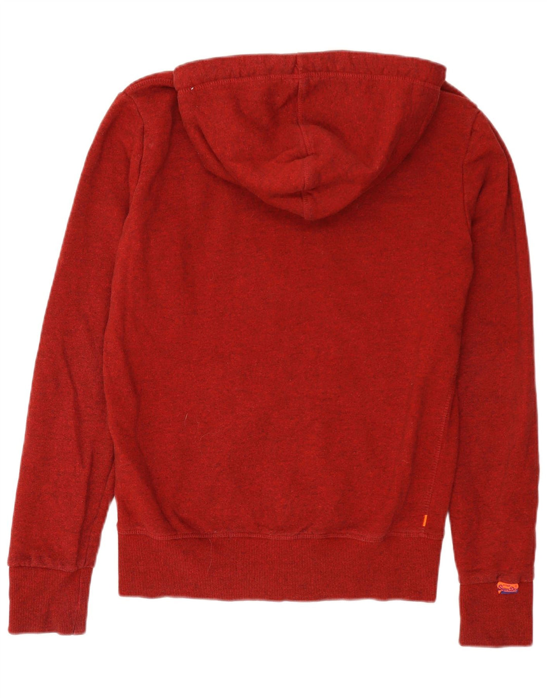 Superdry Pull à capuche zippé graphique en coton moucheté rouge petit homme