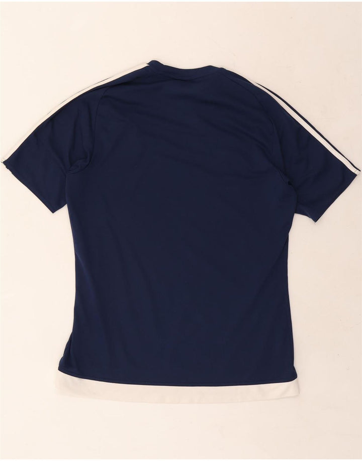 ADIDAS T-Shirt Climalite Homme Bleu Marine Moyen Polyester Colorblock