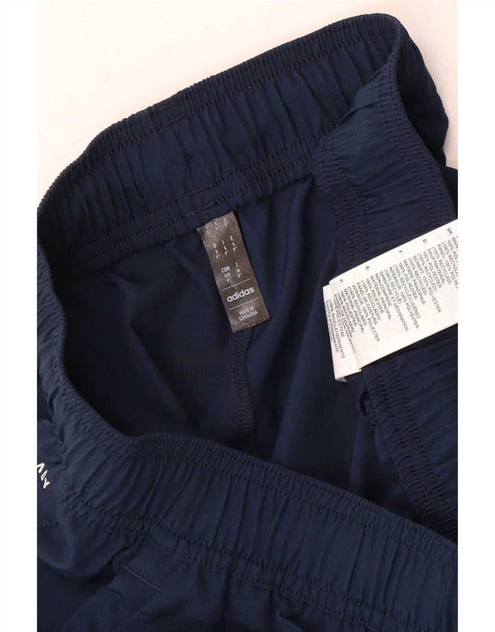 Adidas Short de sport Aeroready pour homme, petit, bleu marine, polyester
