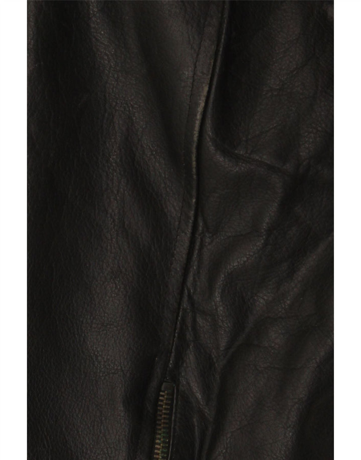 Veste en cuir homme vintage IT 56 3XL Cuir noir