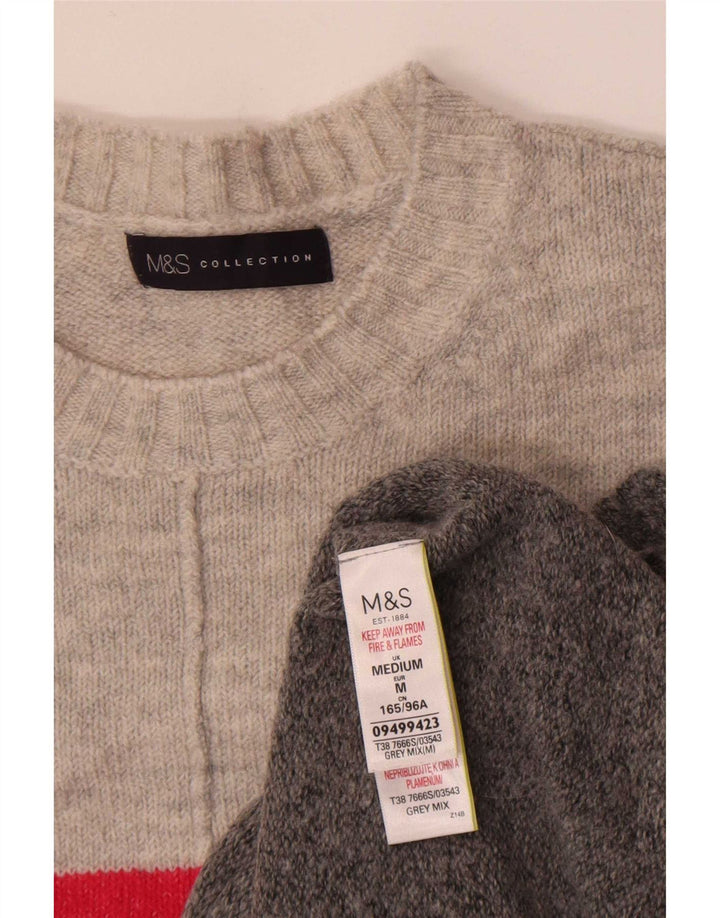 Marks & Spencer Pull ras du cou pour femme UK 14 Gris moyen
