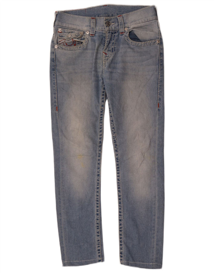 TRUE RELIGION Jean Slim Femme W30 L29 Bleu Coton