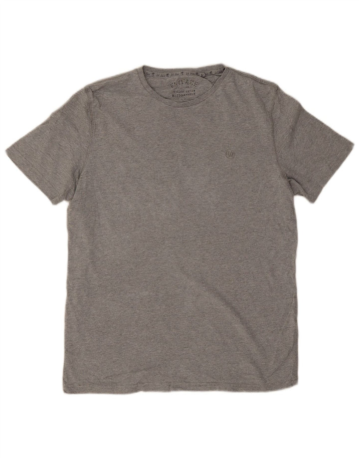 Fat Face T-Shirt Homme Gris Moyen Coton