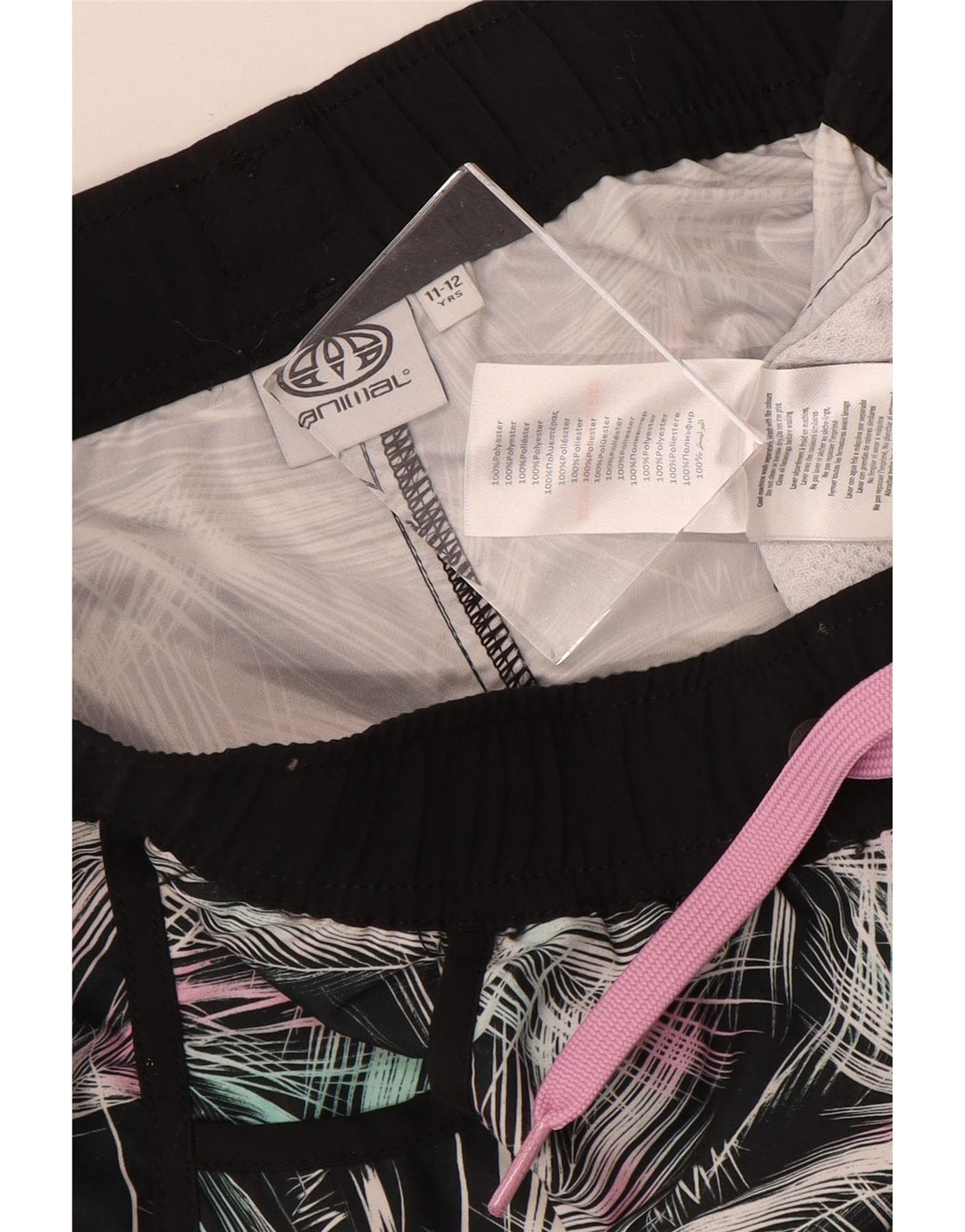 Short de sport à motif abstrait pour filles 11-12 ans multicolore