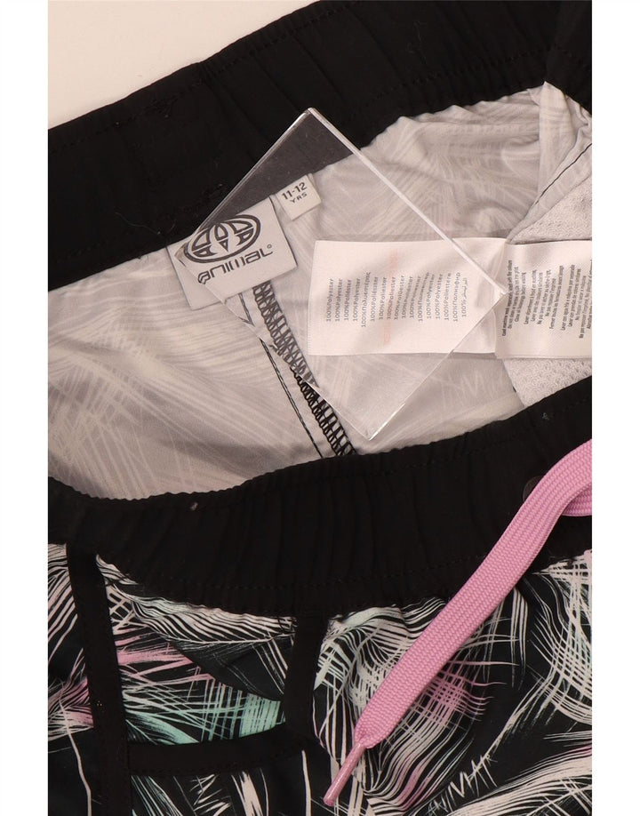 Short de sport à motif abstrait pour filles 11-12 ans multicolore
