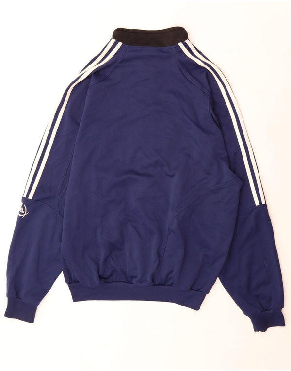 Adidas Veste de survêtement pour homme UK 44/46 Large Bleu marine Colourblock