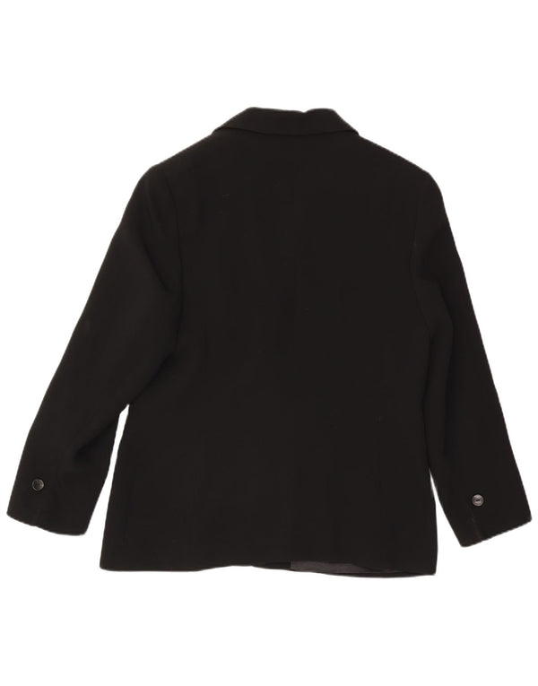 Marcona Veste Blazer 3 Boutons Femme UK 16 Large Noir Polyester