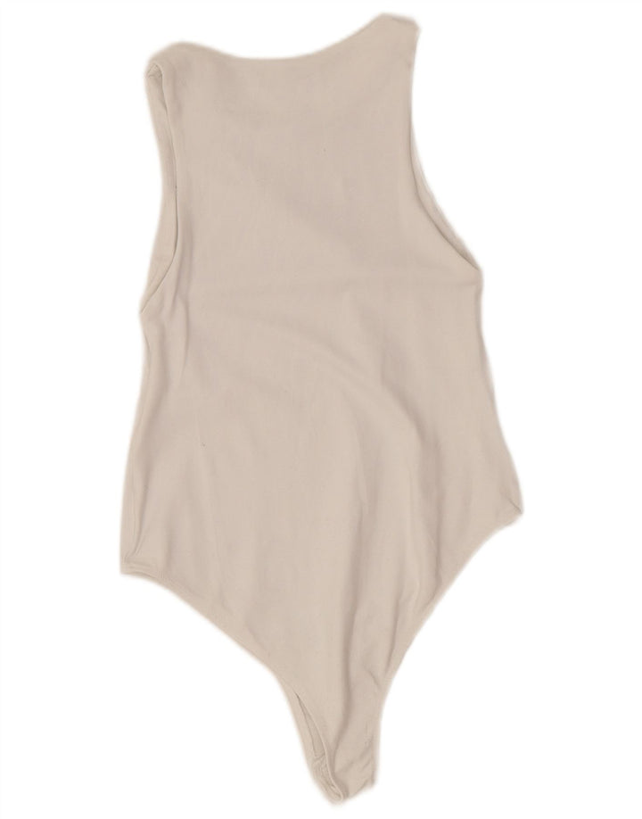 Zara Body sans manches pour femme UK 12 Blanc moyen