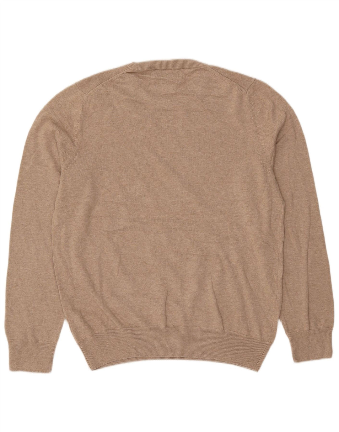 Marks & Spencer Pull col rond homme en coton beige moyen