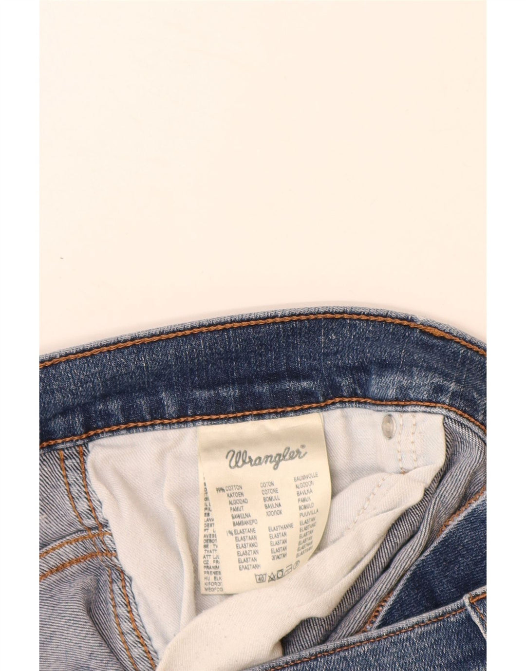 WRANGLER Jean Droit Crank Femme W36 L32 Bleu Coton