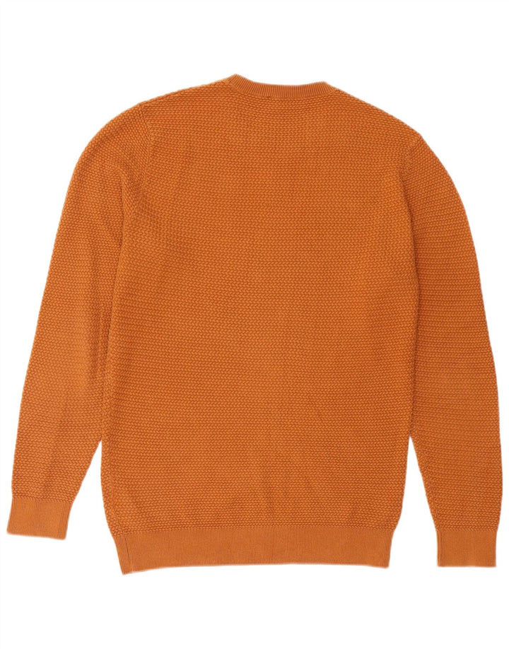 Cos Pull à col rond pour homme Petit coton orange