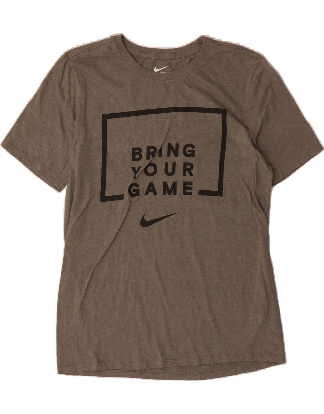 NIKE Mens Athletic Cut Graphic T-Shirt Top Medium Grey Vintage Nike and Second-Hand Nike from Messina Hembry 