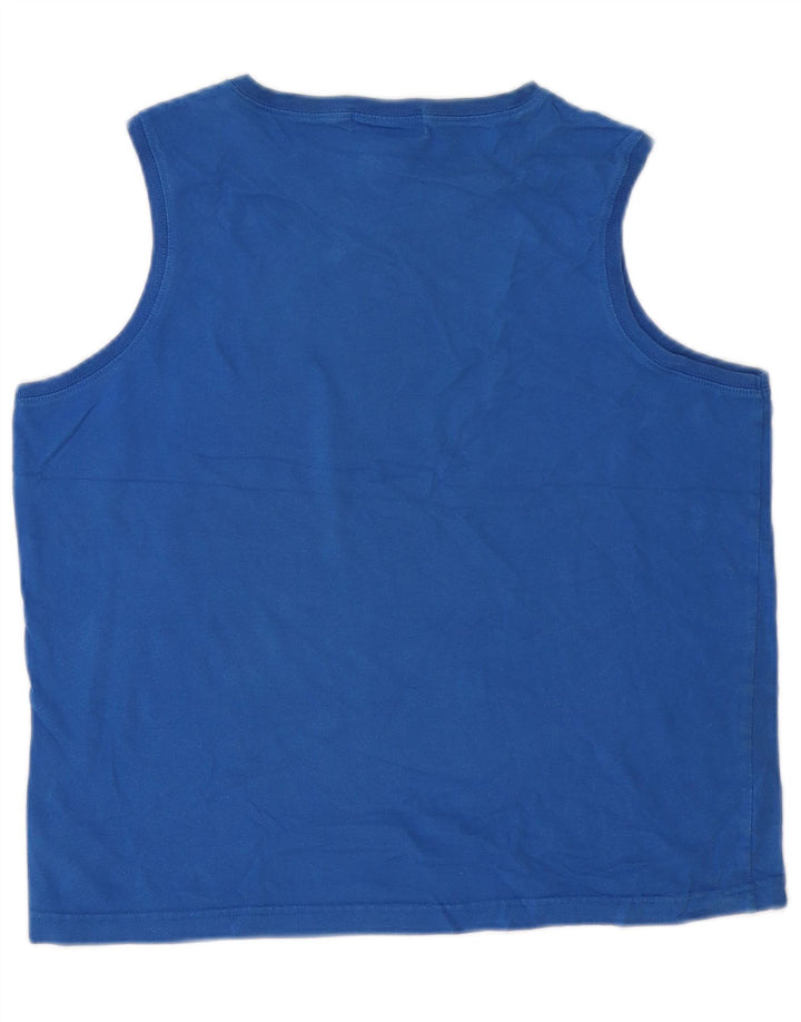 Eddie Bauer Débardeur pour femme UK 16 Grand Bleu Coton