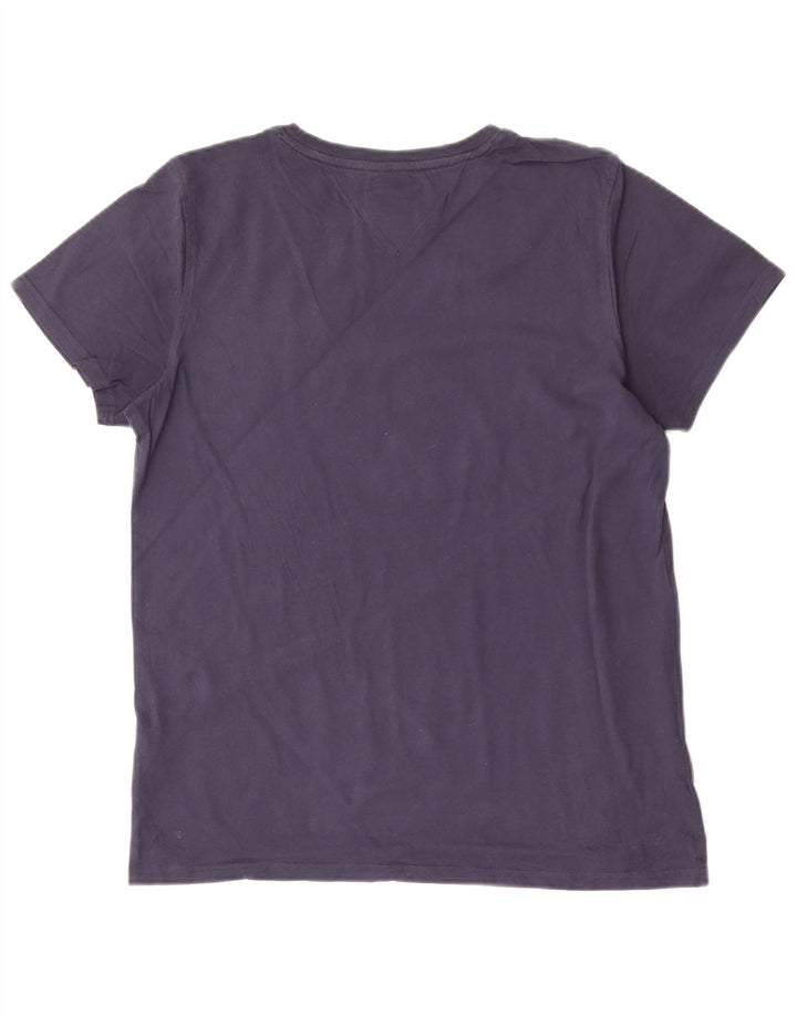 Tommy Hilfiger T-Shirt Homme Bleu Marine Moyen Coton