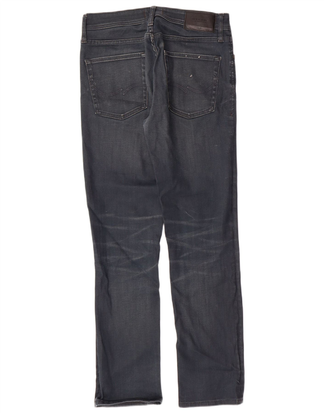 JACK & JONES Jean Droit Clark W30 L29 Homme Bleu Marine Coton
