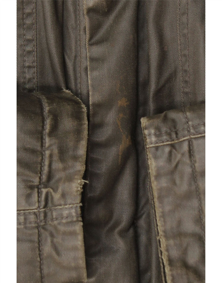 HUGO BOSS Veste Militaire IT 50 Large Marron Coton Homme