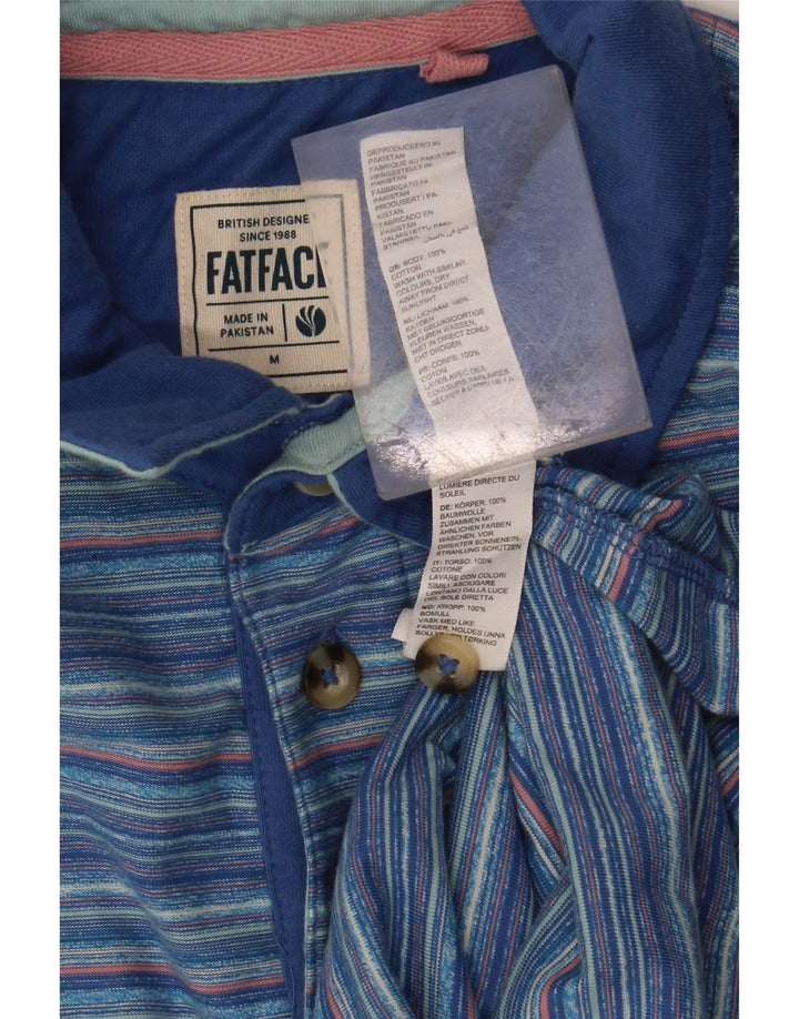 FAT FACE Polo Homme Bleu Moyen Rayé Coton