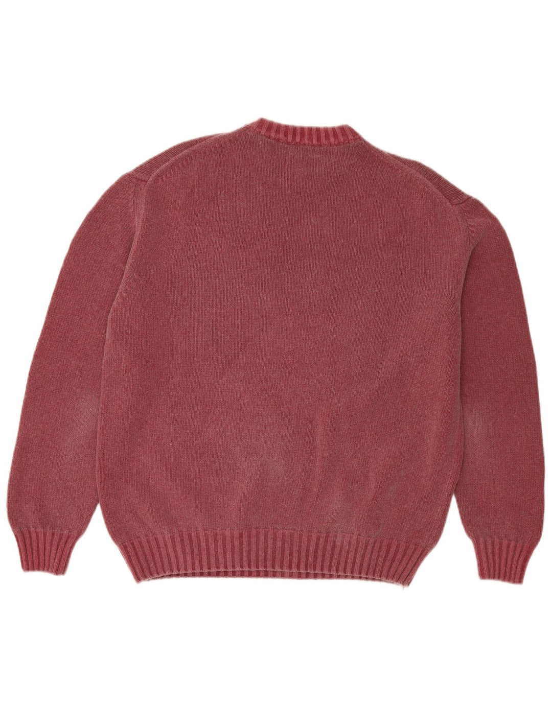 Tailor & Son Pull à col rond pour homme en laine rouge 2XL