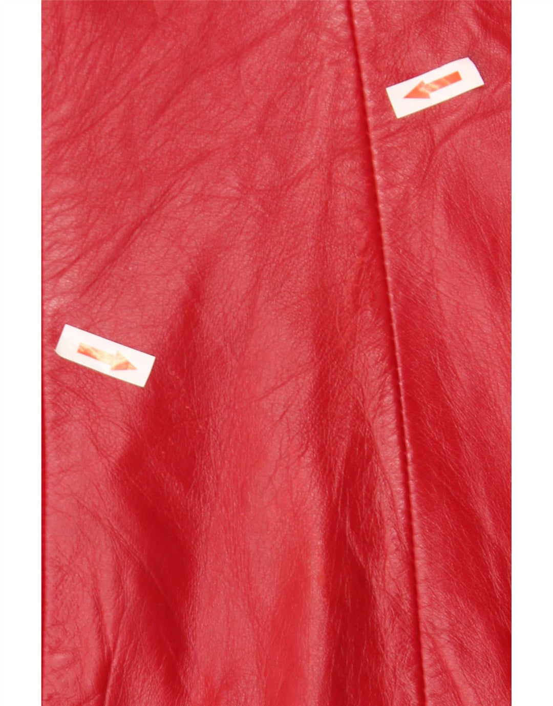veste en cuir femme vintage UK 24 4XL Rouge