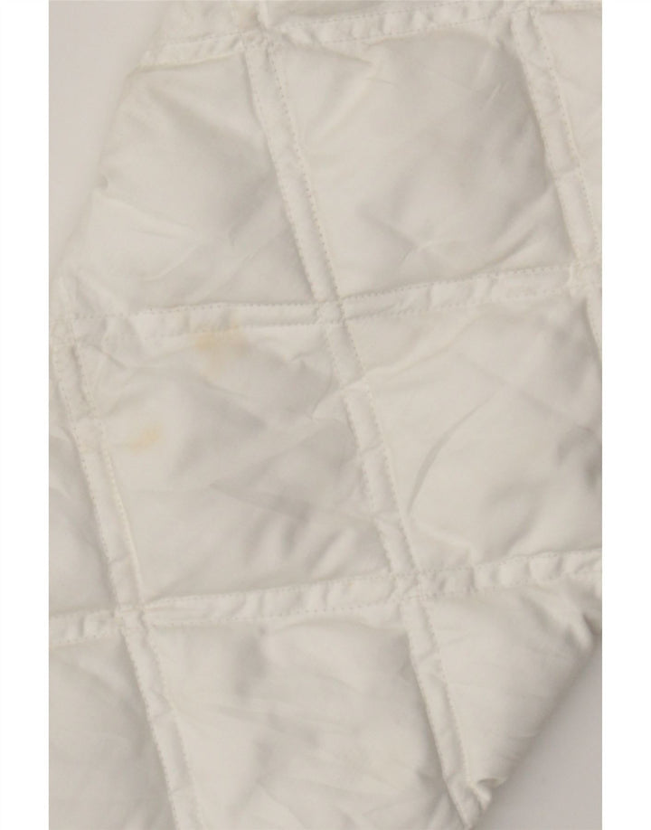 FILA Womens Padded Coat UK 14 Medium White Polyester Vintage Fila and Second-Hand Fila from Messina Hembry 