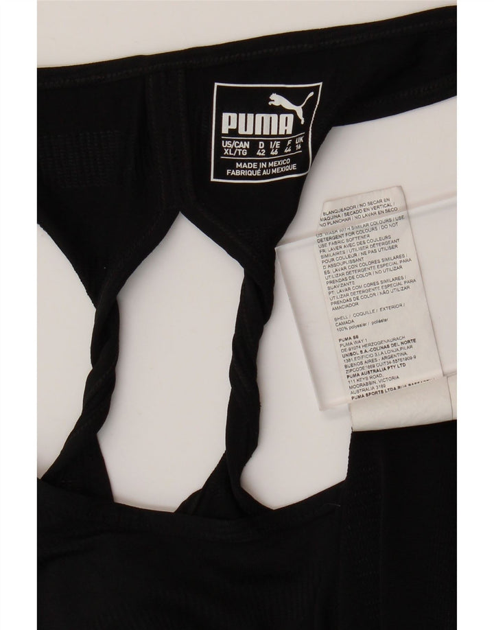 PUMA Débardeur graphique pour femme UK 16 Large Noir Polyester