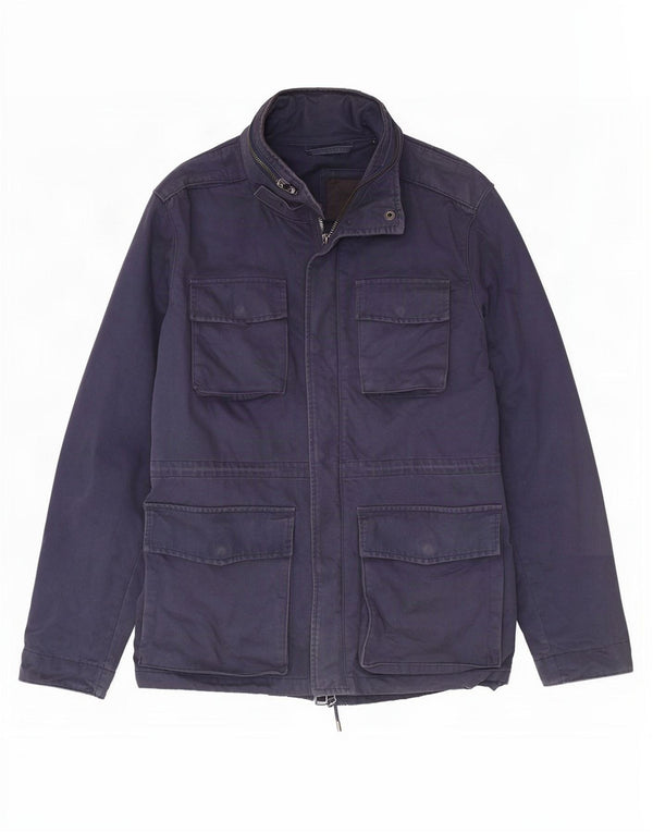 Marks & Spencer Veste utilitaire militaire à capuche pour homme UK 42 XL Bleu marine