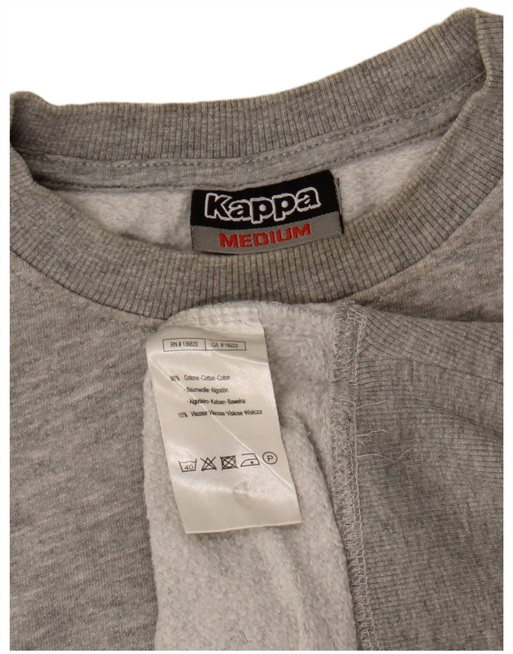Kappa Sweat-Shirt Homme Gris Moyen Moucheté Coton