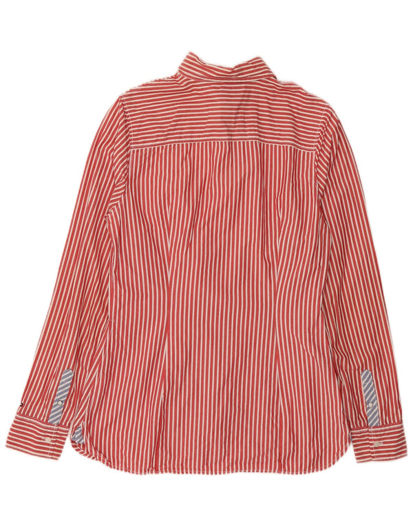Tommy Hilfiger Chemise Femme US 10 Grand Coton à Rayures Rouges