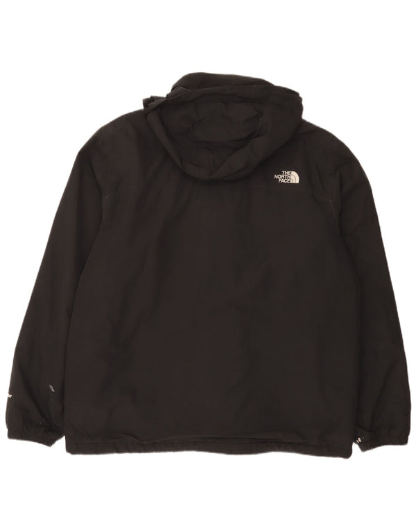 The North Face Veste coupe-vent à capuche pour homme UK 40 Large Noir Polyester