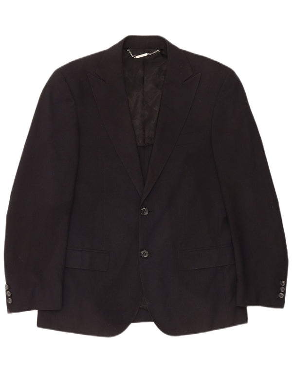 Guess By Marciano Mens Blazer Jacket IT 48 Medium Navy Blue Pinstripe