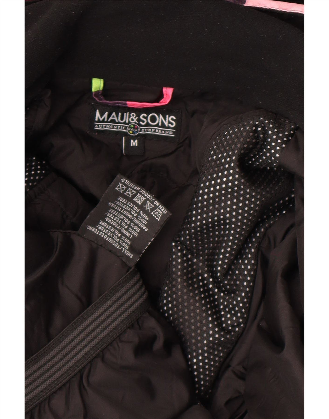 Maui and Sons Veste de pluie à capuche pour femme UK 14 Medium Multicolore Check