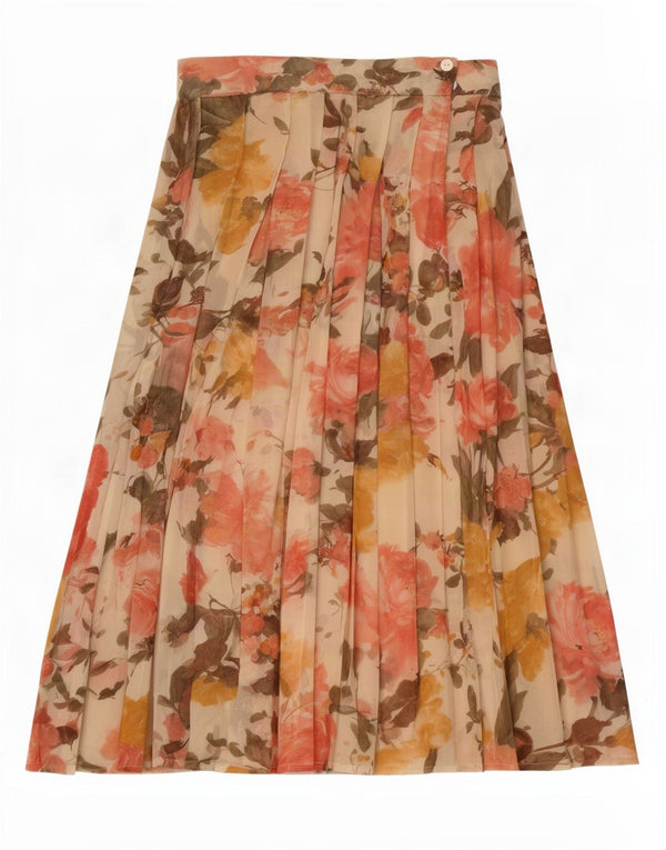 i Blues Jupe portefeuille plissée pour femme IT 42 Medium W26 Floral multicolore