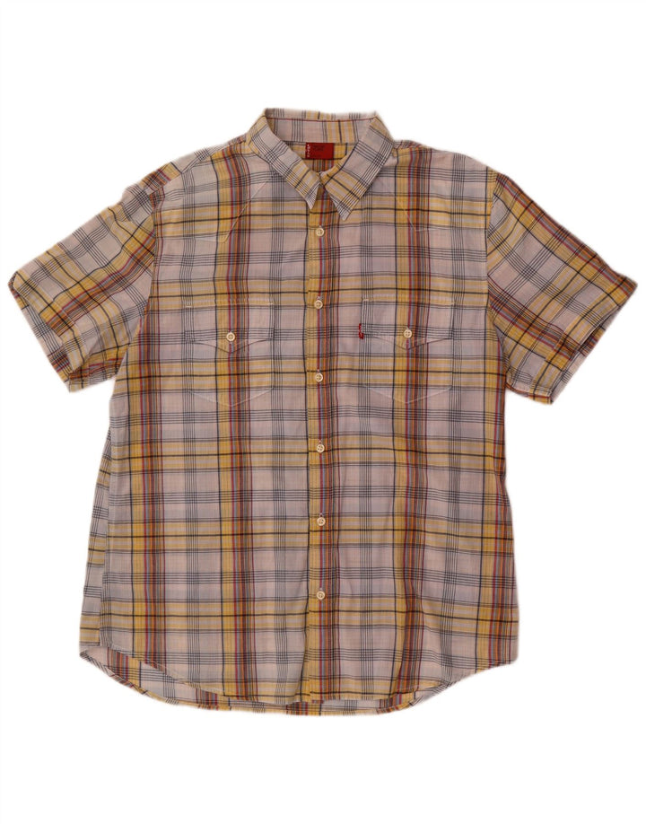 Levi's Chemise à Manches Courtes XL Homme Multicolore Carreaux