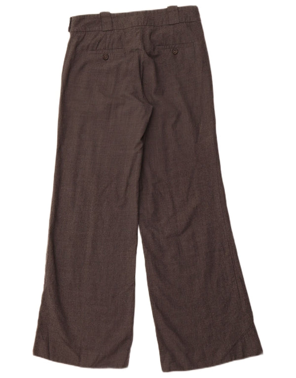 MASSIMO DUTTI Pantalon Chino Coupe Ample Femme EU 36 Small W26 L29 Gris