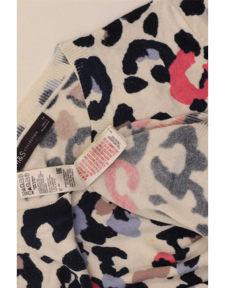 Marks & Spencer Pull ras du cou pour femme UK 14 Large Multicolore