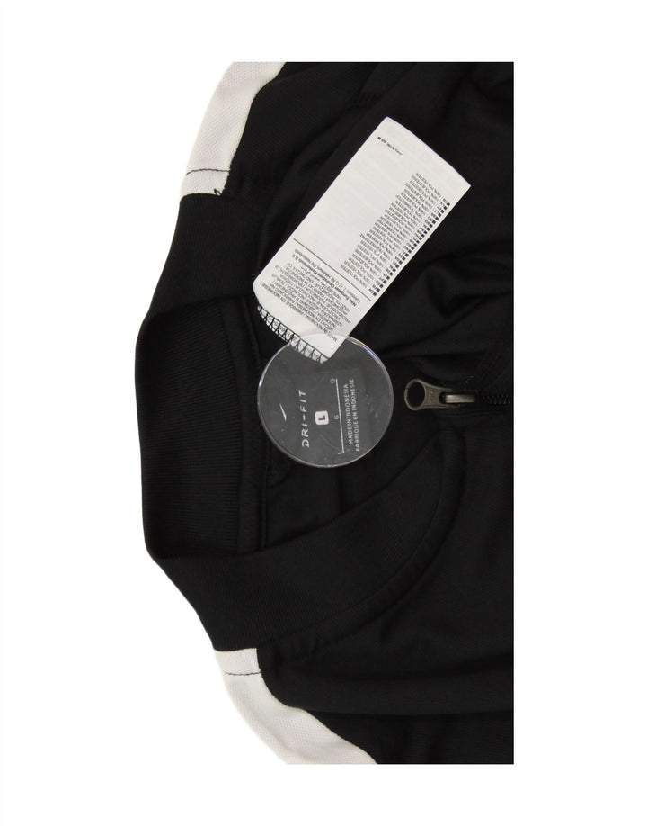 NIKE Veste de survêtement Dri Fit pour homme Grand noir en polyester color block