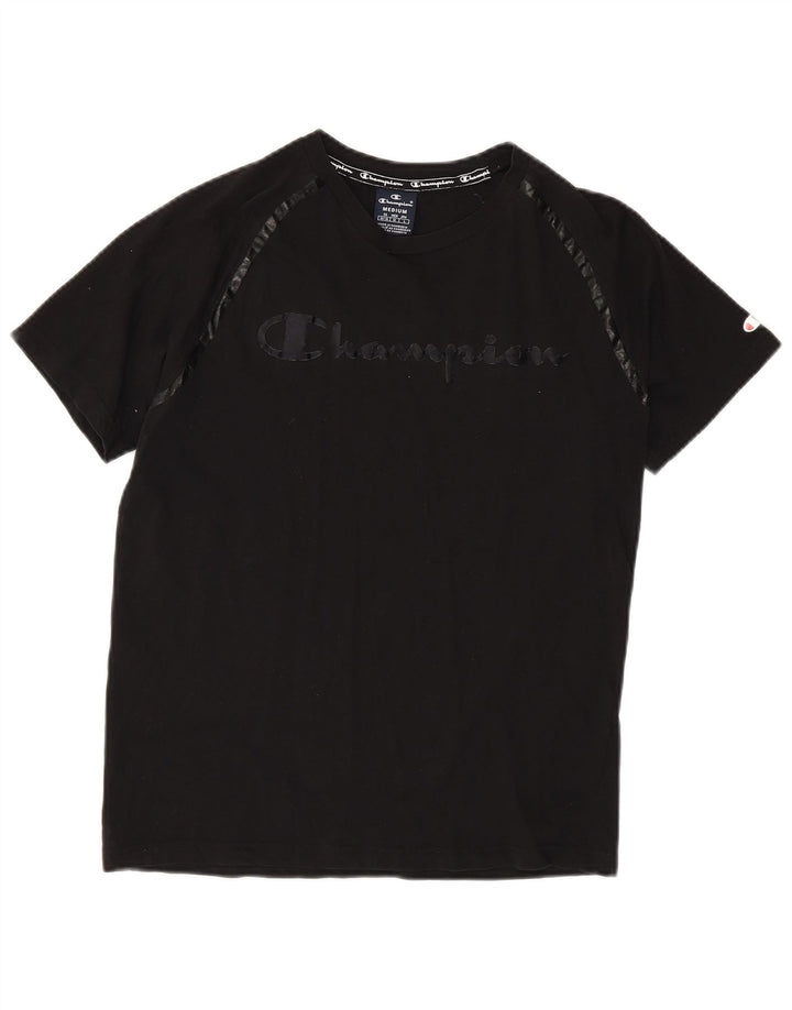 Champion T-shirt graphique pour femme UK 14 Noir moyen
