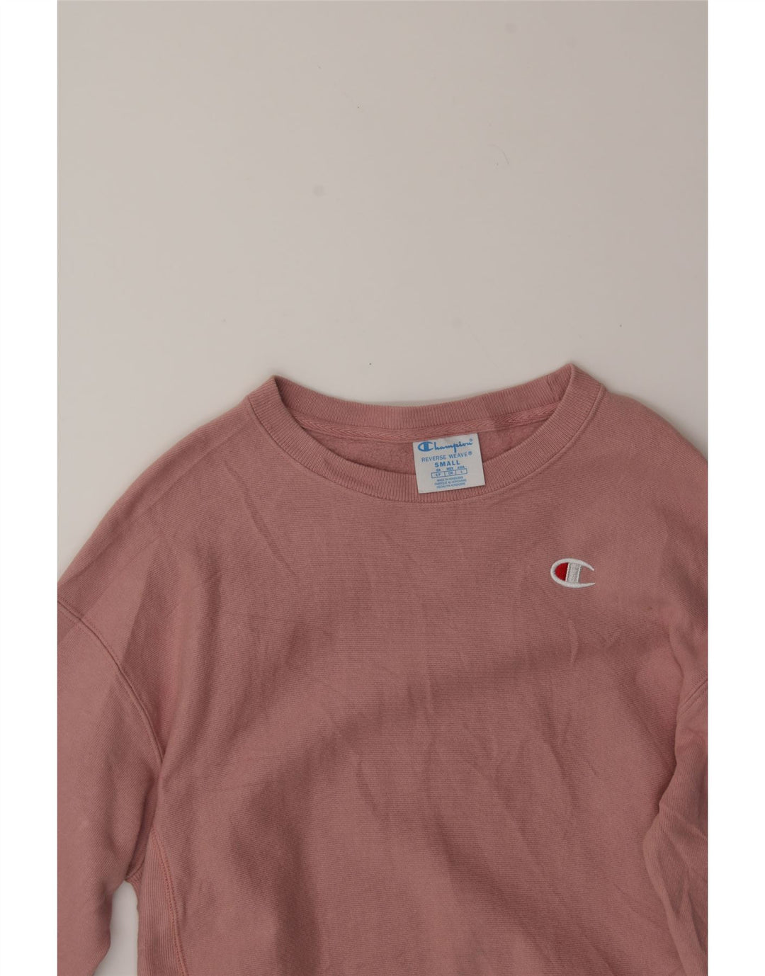 CHAMPION Womens Sweatshirt Jumper UK 10 Small Pink Cotton Vintage Champion and Second-Hand Champion from Messina Hembry 