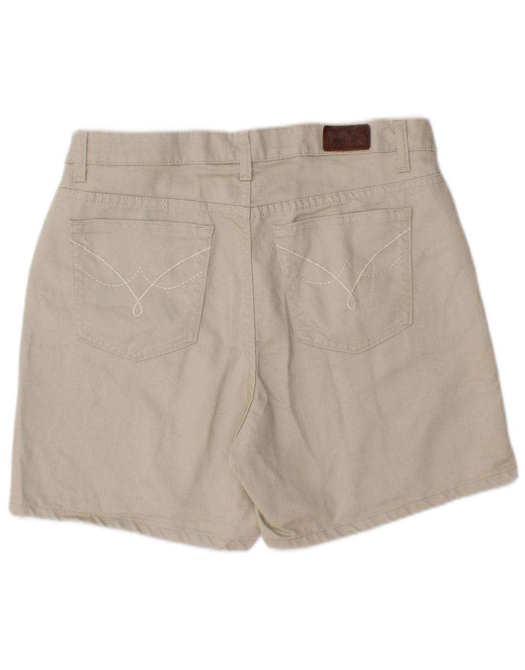 LEE Short décontracté pour femme US 12 Large W32 Coton Beige