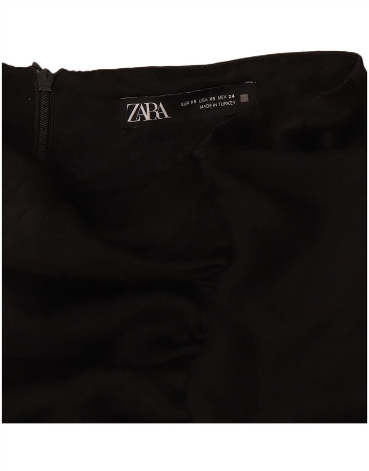Zara Short décontracté pour femme XS W24 Noir