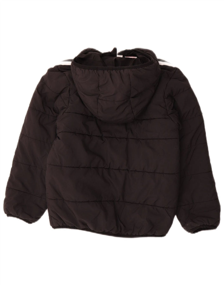ADIDAS Veste matelassée à capuche pour garçons 7-8 ans Noir Polyester