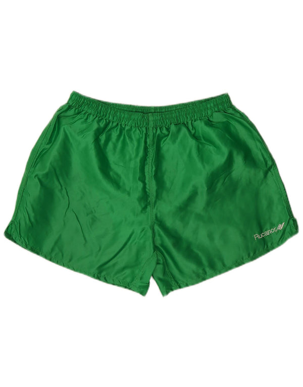 Short de sport Rucanor pour homme, grand, vert, polyester