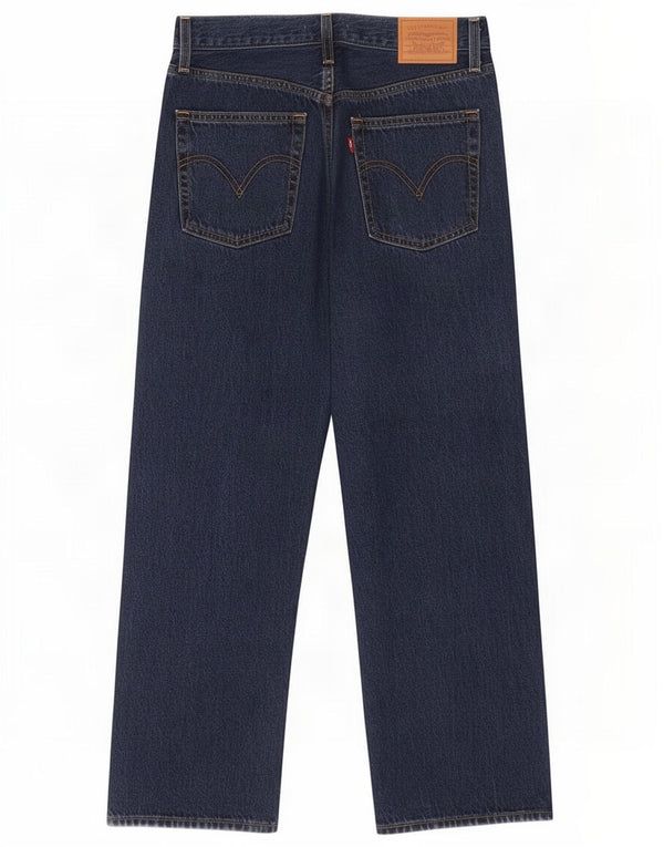 Levi's Womens Ribcage Straight Jeans W30 L27 Blue Cotton