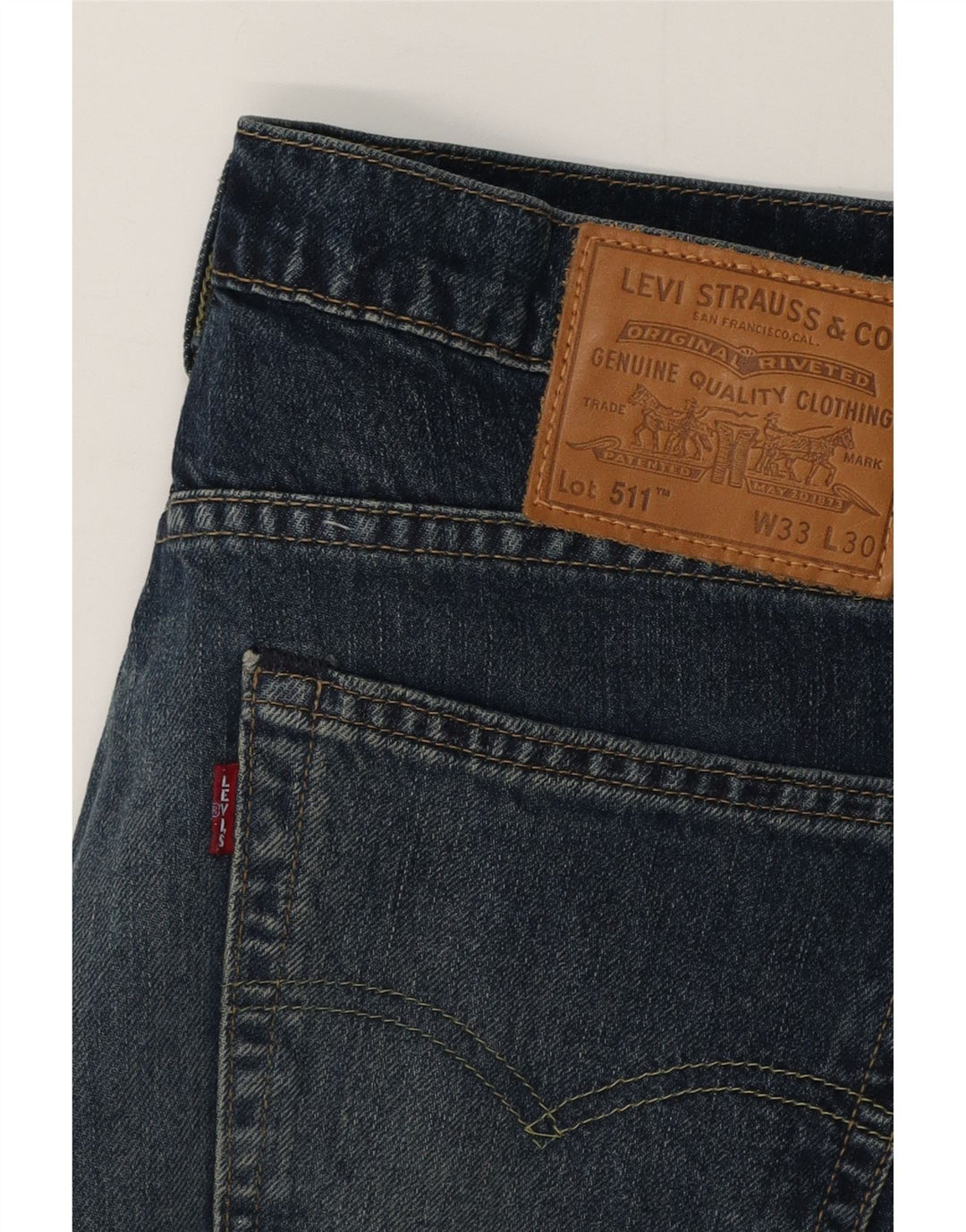 Levi's Jean Slim 511 Homme W33 L28 Bleu Coton