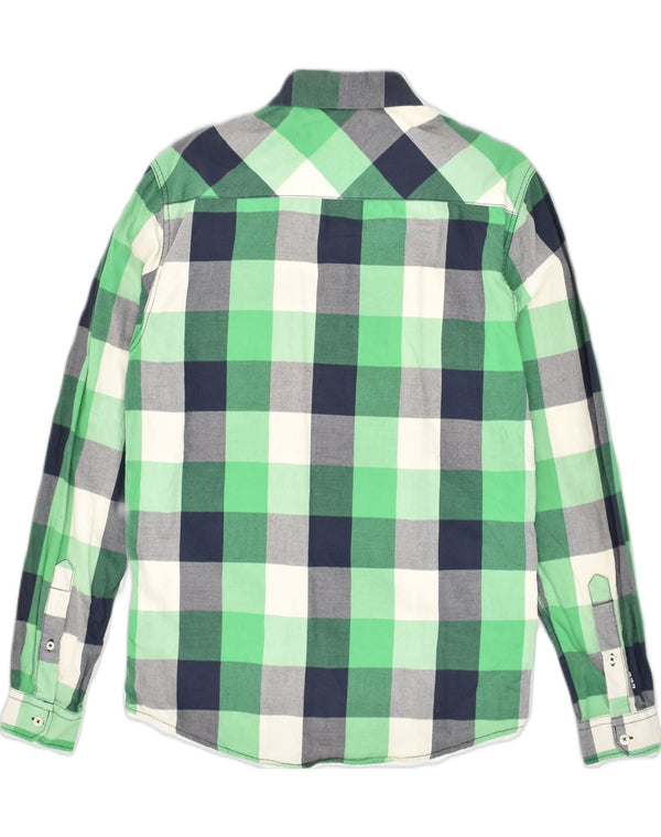 JACK & JONES Chemise Homme Vert Moyen Carreaux Coton