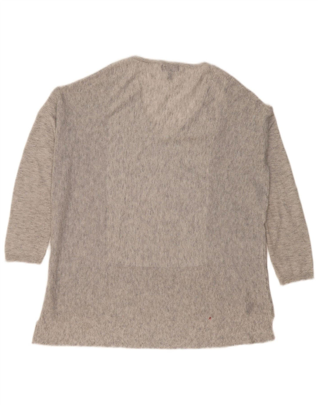 Topshop Femme Haut Oversize Manches Longues UK 6 XS Gris Moucheté Polyester