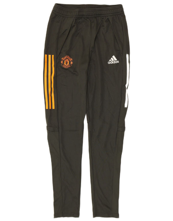 Adidas Pantalon de survêtement Manchester United pour garçon 13-14 ans W26 L29 Kaki