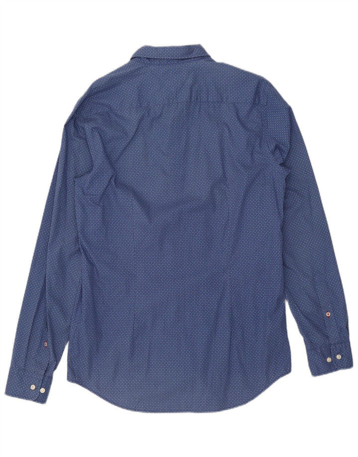 TOMMY HILFIGER Chemise Slim Fit Homme Bleu Géométrique Coton